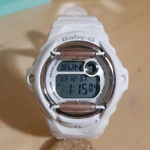 Casio women's Baby-G white sport watch
